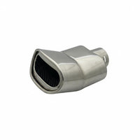 Exhaust Tip with Mesh Insert Decorative Car Exhaust Component Tailpipe Tip Sporty Hardware for Custom Builds