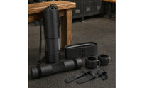 Stitched Barbell Shoulder Pad Encircling Foam Barbell Pad Textured Squat Bar Cushion Storage Bag