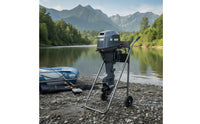Outboards Motor Cart Heavy Duty Outboards Motor Stand Rust Resistant Wheeled Carrier for Garage, Docks, Workshops