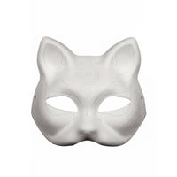 Blank Canine Mask Wearable Unpainted Canine Mask Lightweight for Art Class