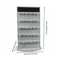 Rotating Earring Display Stand Space Saving Double-Sided Jewelry Rack Large Capacity Rotating Jewelry Display Stand for Live Broadcasting