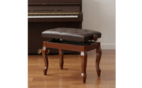 Sturdy Construction Adjustable Piano Bench Heavy-Duty Height Adjustable Piano Stool Easy to Clean Upholstered Keyboard Stool Classic European Design for Children