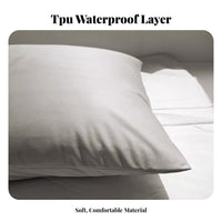 Pillow Core Protection Cover Drool Resistant Pillow Protector Machine Washable Water Resistant Pillowcase for Adults, Allergy Sufferers, Home
