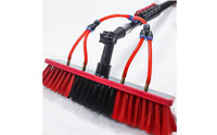 Photovoltaic Panel Cleaning Brush Kit Reinforced Telescopic Brush Pole Set Dense Bristles Water Fed Window Cleaner Kit for Glass, Exterior Walls