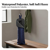 Folding Rain Gear Pouch Hanging Hook Folding Umbrella Case Leak-Resistant for Backpackers, Office Workers, Rainy Days, Commuting, Public Transport