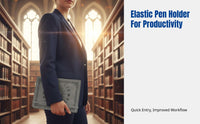 Vintage Notebook, PU Leather Cover with Elastic Band, Multi-Functional, Compact, Personalized Insignia, Academic Design