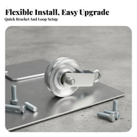 Grooved Eyelet Fitting 90 Mm Pulley Assembly Single Pulley Assembly