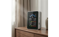 10-in-1 Air Quality Monitor Multi-Sensor Air Quality Monitor CO2 Sensor Real-Time Display Smart