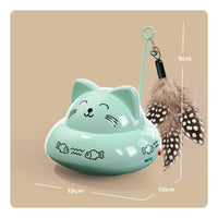 Interactive Electric Cat Teaser Automatic Cat Teaser with Feather Sturdy Smart for Floor