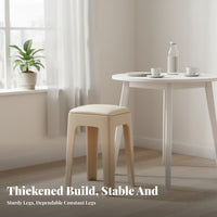 Stackable Design Upholstered Shell Chair Padded Seat Kitchen Seating sturdy Construction Household Furniture Space-Saving for Restaurant Owners, Apartment Dwellers, homeowners, Dining Room, Cafe, Home Office