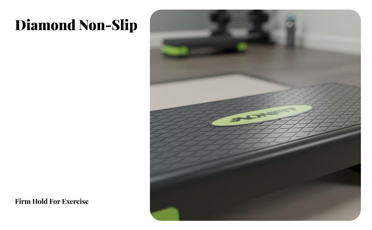 Non-Slip Surface Fitness Step Board Balance Training Rhythmic Step Platform Versatile Aerobic Stepper Compact Storage for Children, Beginners, Home Use