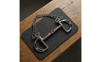 Kimberwicke Bridle Control Piece Chain Equestrian Gear Slotted Cheeks for Horseback Riding