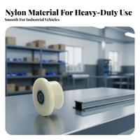 Single Flange Rail Wheel High Load Capacity Track Wheel Bearing Notch D Guide Wheel Our Company Ar-Resistant U-Notch Pulley