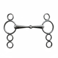 4-Loop Horse Bit Hand Polished Equestrian Gear Rust Resistant for Riding