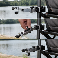 Universal Fishing Chair Accessory Mount for Bait Tray, Rod Holder, or Keepnet - Aluminum Alloy