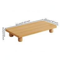 Display Stand Riser Wooden Display Stand Space-Saving Desk Shelf for Professionals