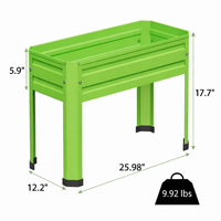 Metal Raised Garden Bed with Legs, Detachable Planter Box for Vegetables, Elevated Vegetable for Balcony Gardeners, Outdoor