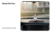 Tiny Feline Figurine Miniature Size Tiny Feline Figurines Cute & Adorable Resin Kitten Statue for Office Desk, Computer Screen