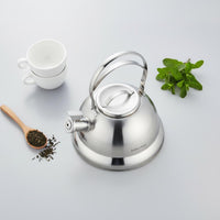 Stovetop Whistling Kettle Compatible with Induction Kitchenware Rust Resistant