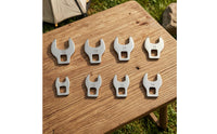 8 Pieces Open End Wrench Head Heat-Treated Crowfoot Wrench Heat-Treated Wrenches for Mechanics, Automotive Repair