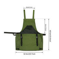 Accessible-bottomBottom Garden Harvesting Apron Quick-Release Collection Apron Reinforced Panel Roomy Pouch for Orchard, Vegetable Plot