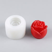 Home Bar Food Grade Silicone Rose Tray for Unique Ice Shapes, Heat and Cold Resistant Tray for Shaped Ice, Homemade Juice Cube Form, Red