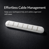 Silicone Self Adhesive Cable Organizer for Desk, Clip Wire Clip Holder, Cable Clip Management for Home Office Students