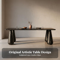 Round Marble Dining Table Luxurious Modern Marble Table Unique Veining Designer St Single Bench for Interior Designers, Homeowners, Kitchen, Villa