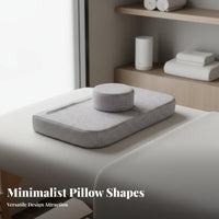 Beauty Bed Headrest Pillow Anti-Collapse Beauty Bed Deformation Resistant Cylinder Plug Massage Pillow for Estheticians, Clients, Medical Facilities