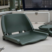 Fold-down Design Folding Boat Seat Space-Saving Fishing Boat Seat Waterproof Foldable Marine Chair Weather-Resistant for Fishermen