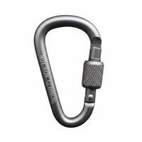 Multi-Purpose D-Shaped Carabiner Clip Lightweight Locking Carabiner Secure Lock for Hikers