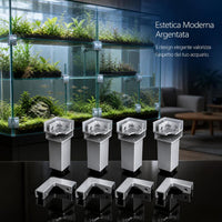 Aluminum Alloy Tile Planter Box Fixing Clips for Glass Fish Tanks and Vegetable Gardens