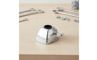 Drum Bracket with Tightening Knob Metal Drum Mounting Bracket Silver for Drummers
