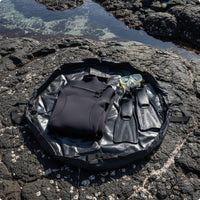 Portable Waterproof Changing Mat Bag Wet Clothes Storage Water Sports Changing Mat Bag 2-in-1 Foldable for Surfing, Diving, Swimming