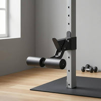 Foam-Covered Squat Rack Leg Roller Padded Leg Roller Attachment Metal Strength Training Gear