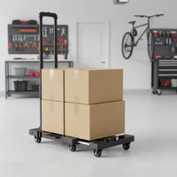 Foldable Hand Truck Telescopic Extendable Surface Cart Compact Folding Hand Truck for Moving, Travel, Shopping