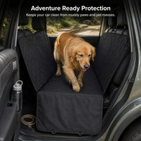 Pet Car Back Seat Cover 600D Oxford Fabric Waterproof Scratch-Proof Hammock for Dogs
