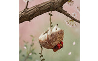 Climbing Hedgehog Ornament S Hook Hedgehog Hanging Ornament Rope Vine for Yard