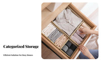 6 Pieces Sock Organizer Box Multi-Functional Underwear Organizer Box for Dresser