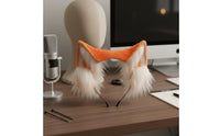Faux Animal Ear Headband Handmade Animal Ear Cosplay Headwear Soft & Comfortable Fuzzy Animal Ears for Girls, Women, Live Broadcasting, Parties