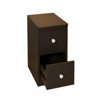 Narrow Bedside Table Easy Assembly Bedside Table Sturdy Structure Sofa Side Cabinet for Apartment Dwellers, Bedroom