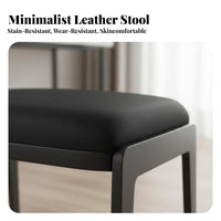 Stackable Square Upholstered Stool adaptable Backless Seat Space-Saving Indoor Furniture Modern Design for Adults, Homeowners, Entertainers, Entryway, Bedroom, Dining Room, morning dining area