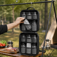 Portable Spice Bottle, Seasoning Bottle, Sprinkle Container, 600ml, Polymer, Leak-Proof, For Outdoor Camping, BBQ, Picnics, 19cm