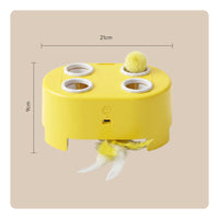 Rechargeable Interactive Cat Toy Automatic Feather Cat Toy Electronic Portable for Cats, Kittens, Home, Living Room
