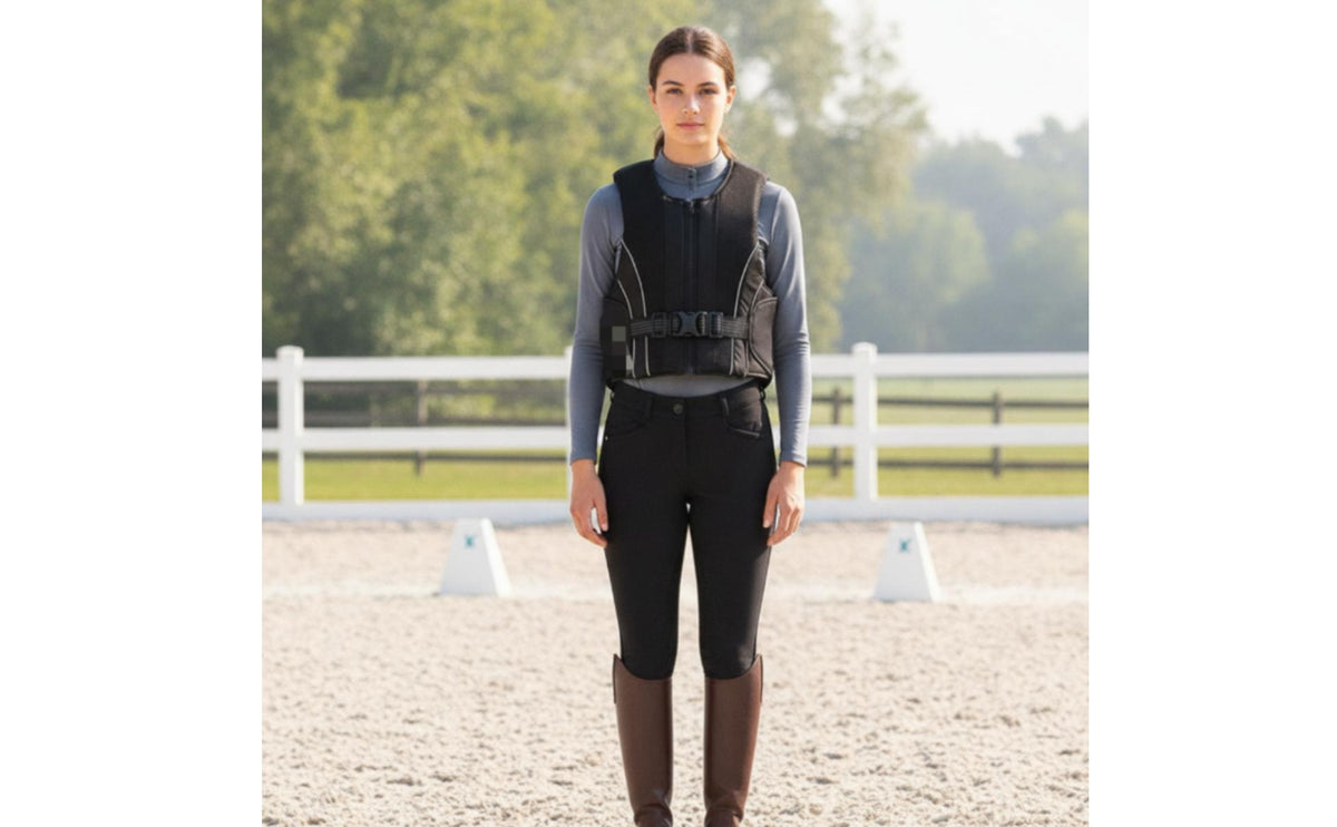 Equestrian Vest with Adjustable Strap Sleeveless Shielded Vest Contoured Horse Riding Equestrian Guard for Equestrians, Riders