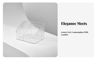 Multi-Compartment Makeup Tray No Assembly Required Clear Partitisingled Tray