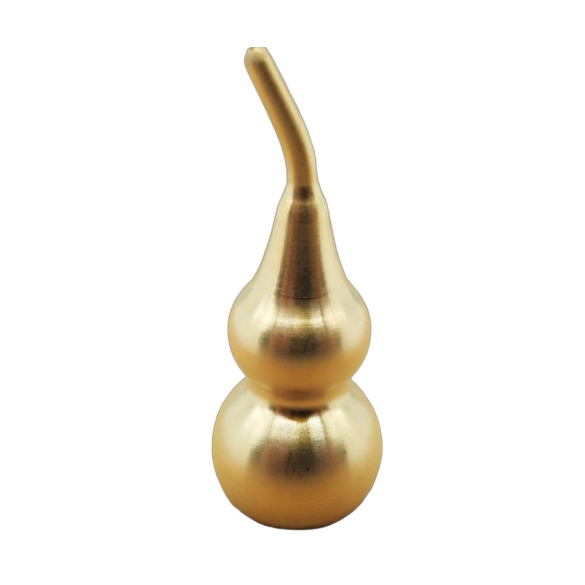 Three-Section Gourd Decoration Polished Finish Brass Gourd Trinket Hanging Decoration Handmade Individual Accessory