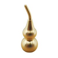 Three-Section Gourd Decoration Polished Finish Brass Gourd Trinket Hanging Decoration Handmade Individual Accessory