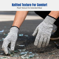 HPPE Cut Resistant Gloves, Anti-Slip Dots, Antiabrasion, Durable, Breathable, for Gardening, Slaughter, Carving, Glass Handling