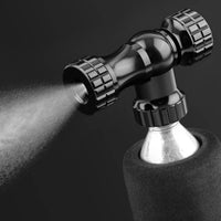 CO2 Tire Inflator Nozzle with Sleeve Compact Bike Tire Inflator Adapter with Sleeve Rotary for Roadside Repairs